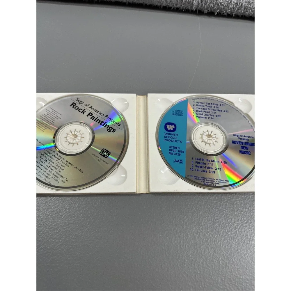 Rock Paintings/ Hot Hits Sega CD Complete In Box CIB Excellent
